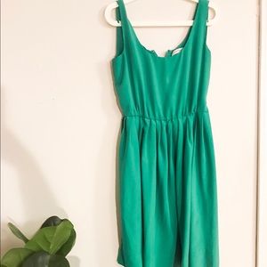 Calvin Klein Green Knee length dress